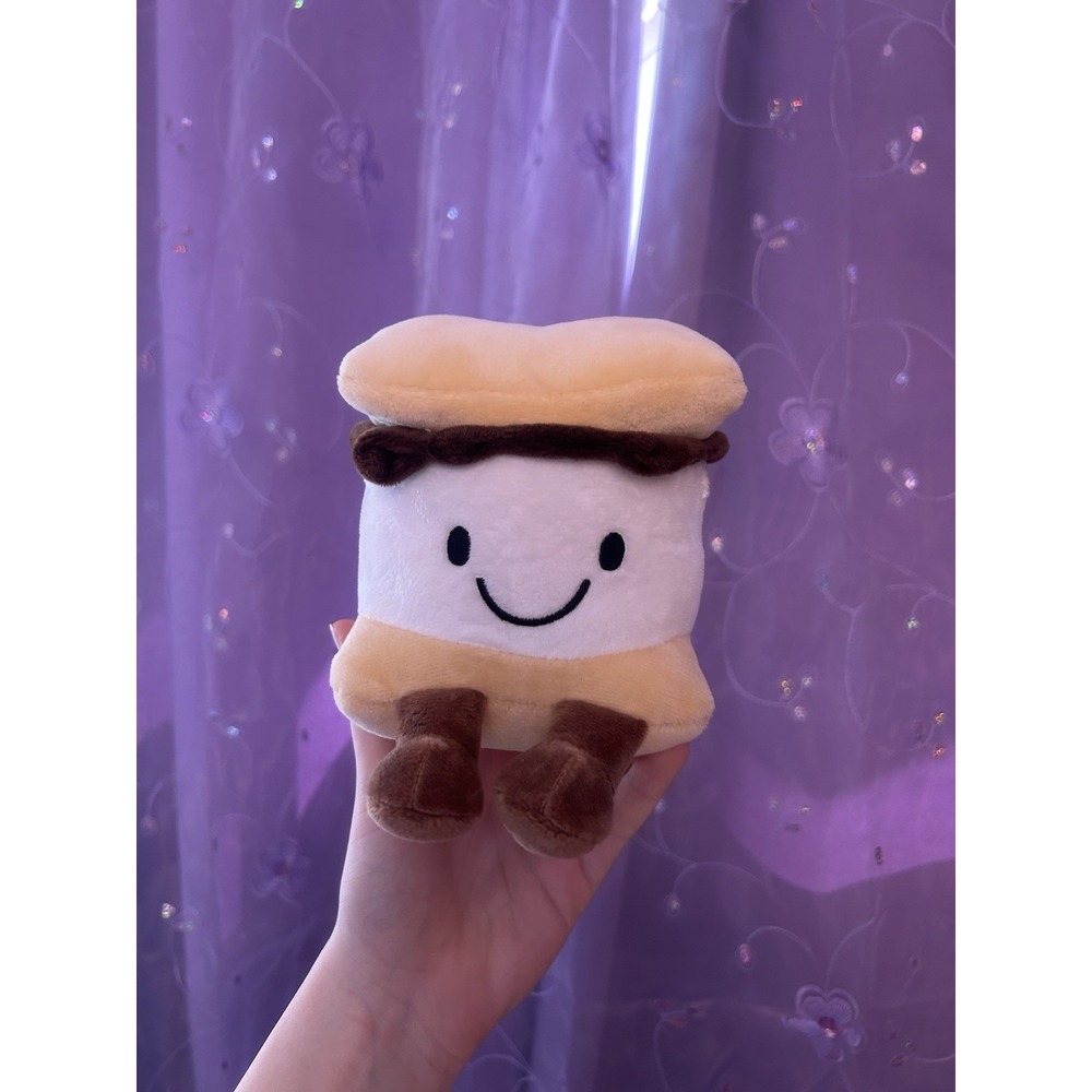 Frankford S'mores Plush Stuffed Toy Small Beige Brown White Washable